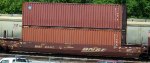 BNSF 254440C and two containers